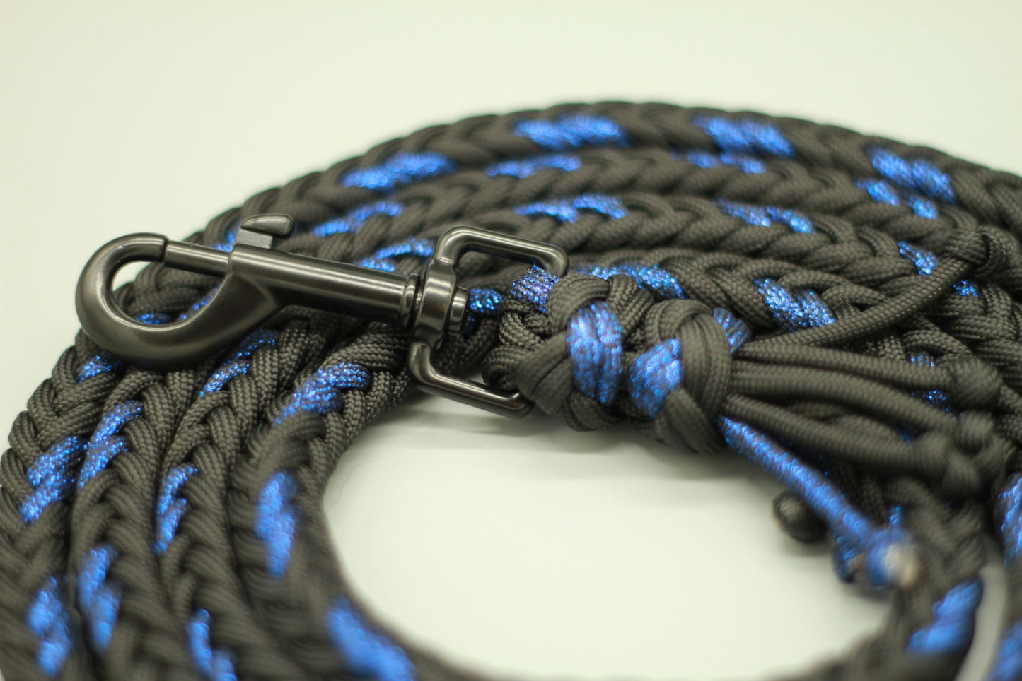 Heringbone "Schwarz-Blau Glitzer"