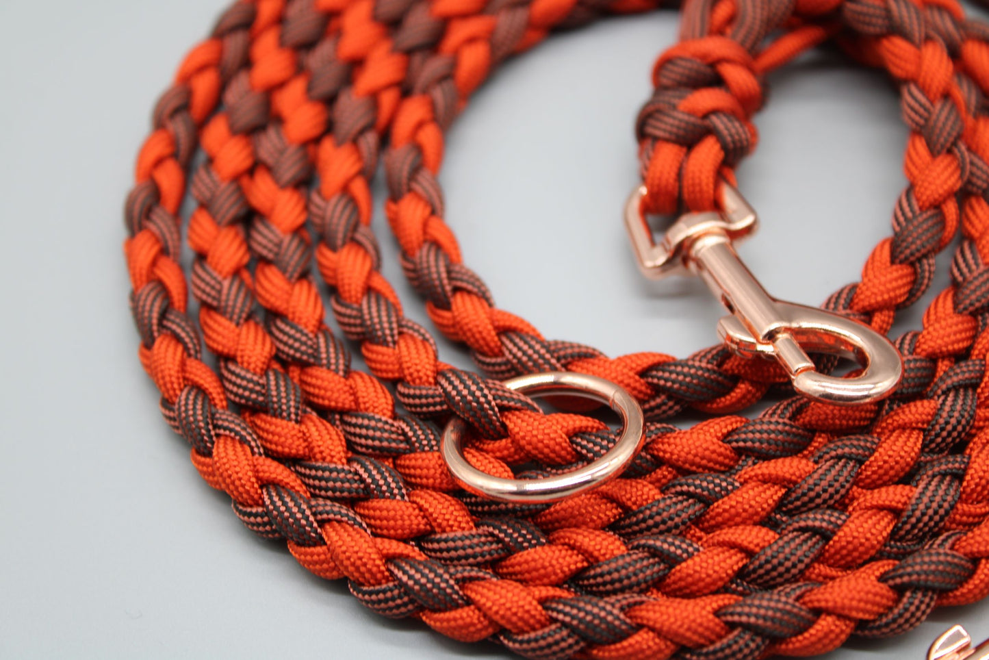 Hundeleine "Mini" Rot/Bronze