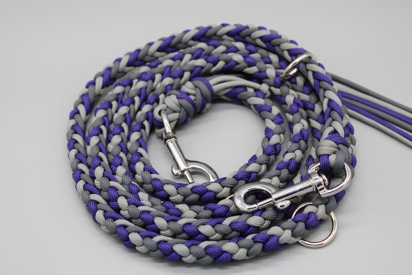Hundeleine "Midi Lila-Grau"