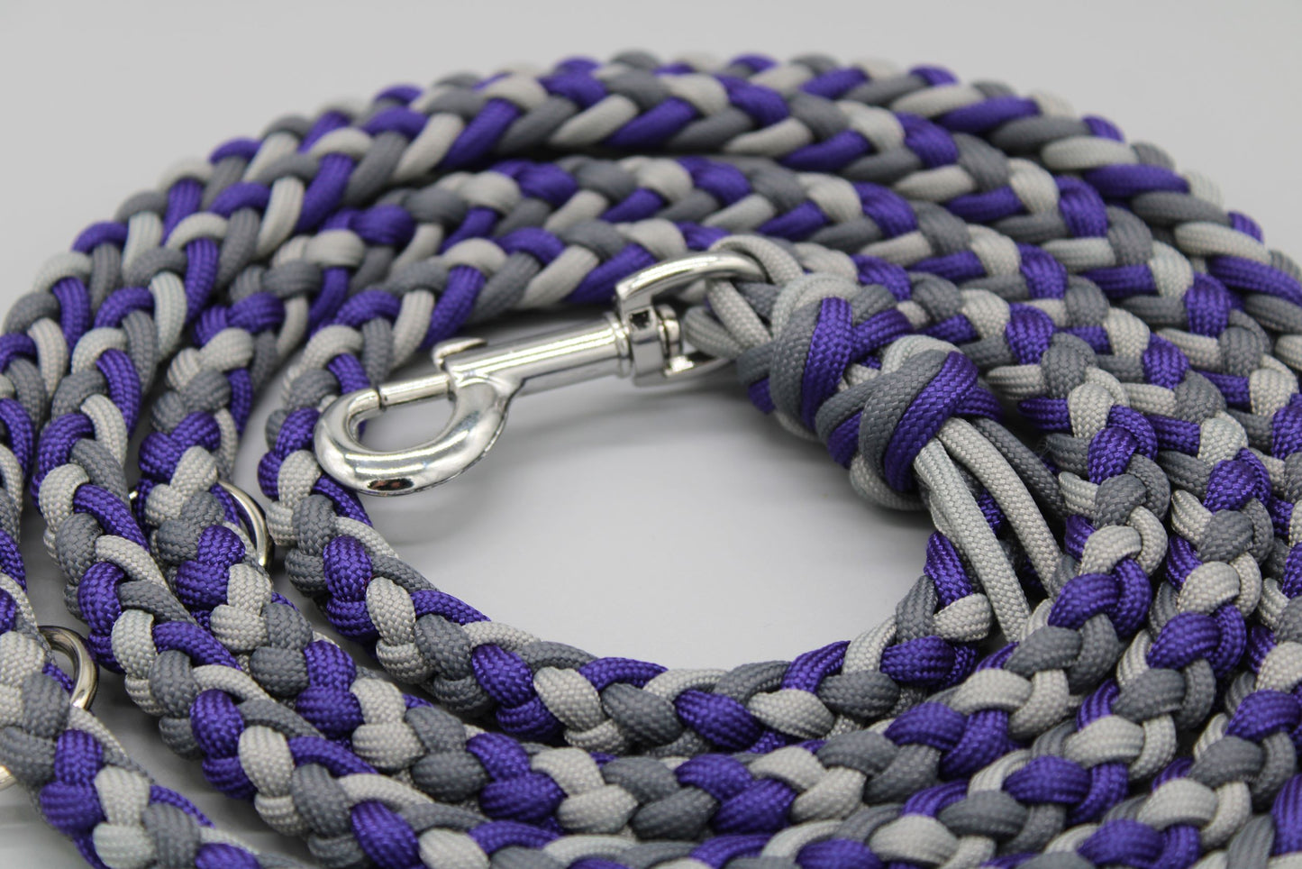 Hundeleine "Midi Lila-Grau"