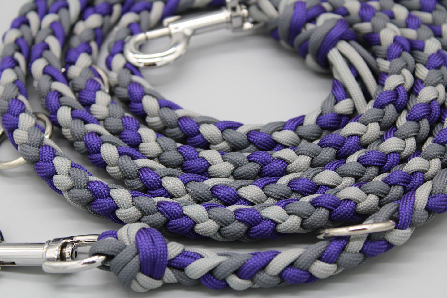 Hundeleine "Midi Lila-Grau"