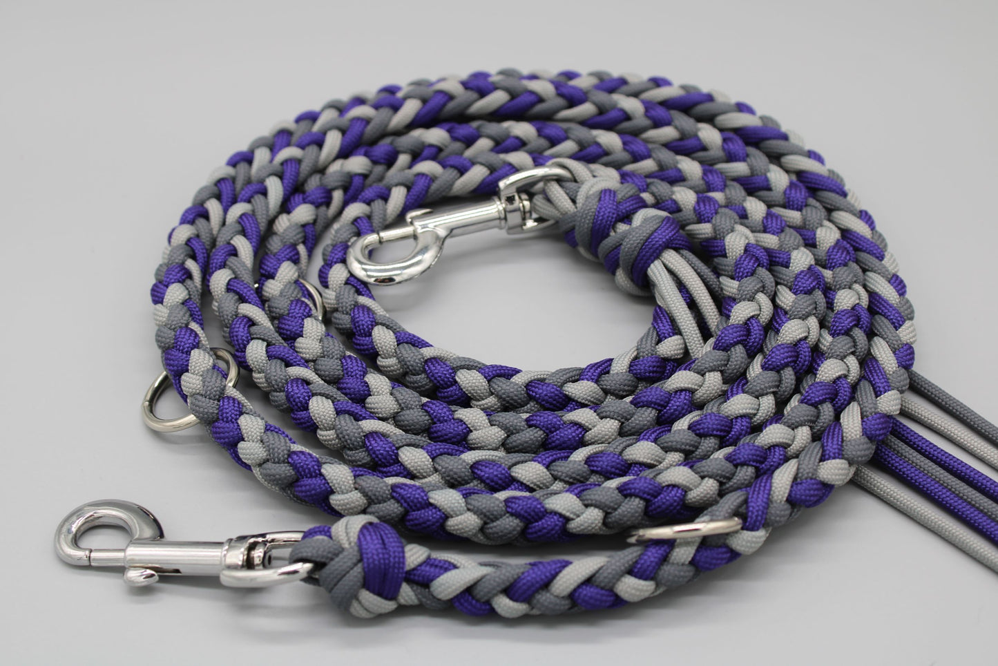 Hundeleine "Midi Lila-Grau"