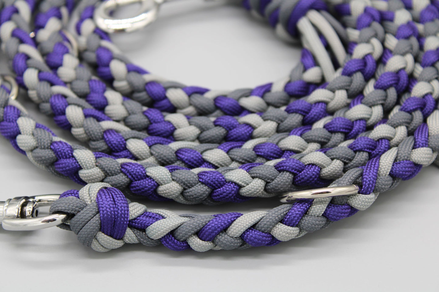 Hundeleine "Midi Lila-Grau"