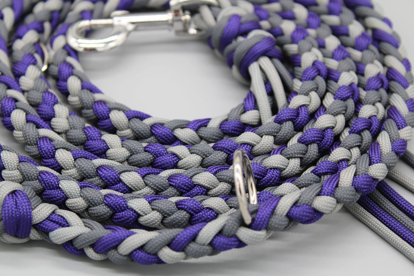Hundeleine "Midi Lila-Grau"