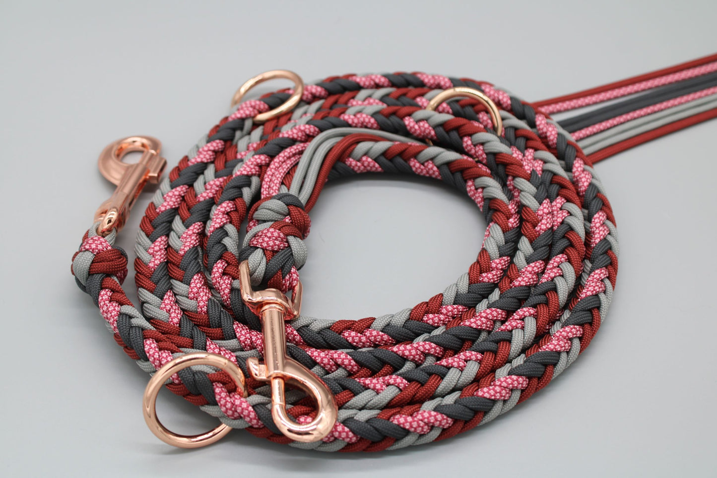 Heringbone "Grey'n Red"