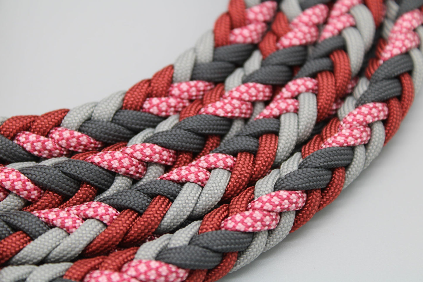 Heringbone "Grey'n Red"