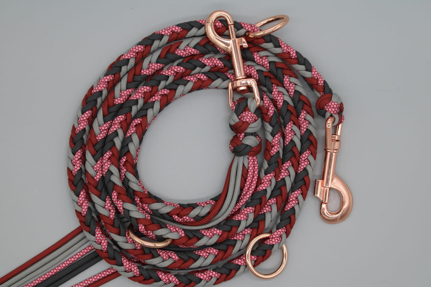 Heringbone "Grey'n Red"