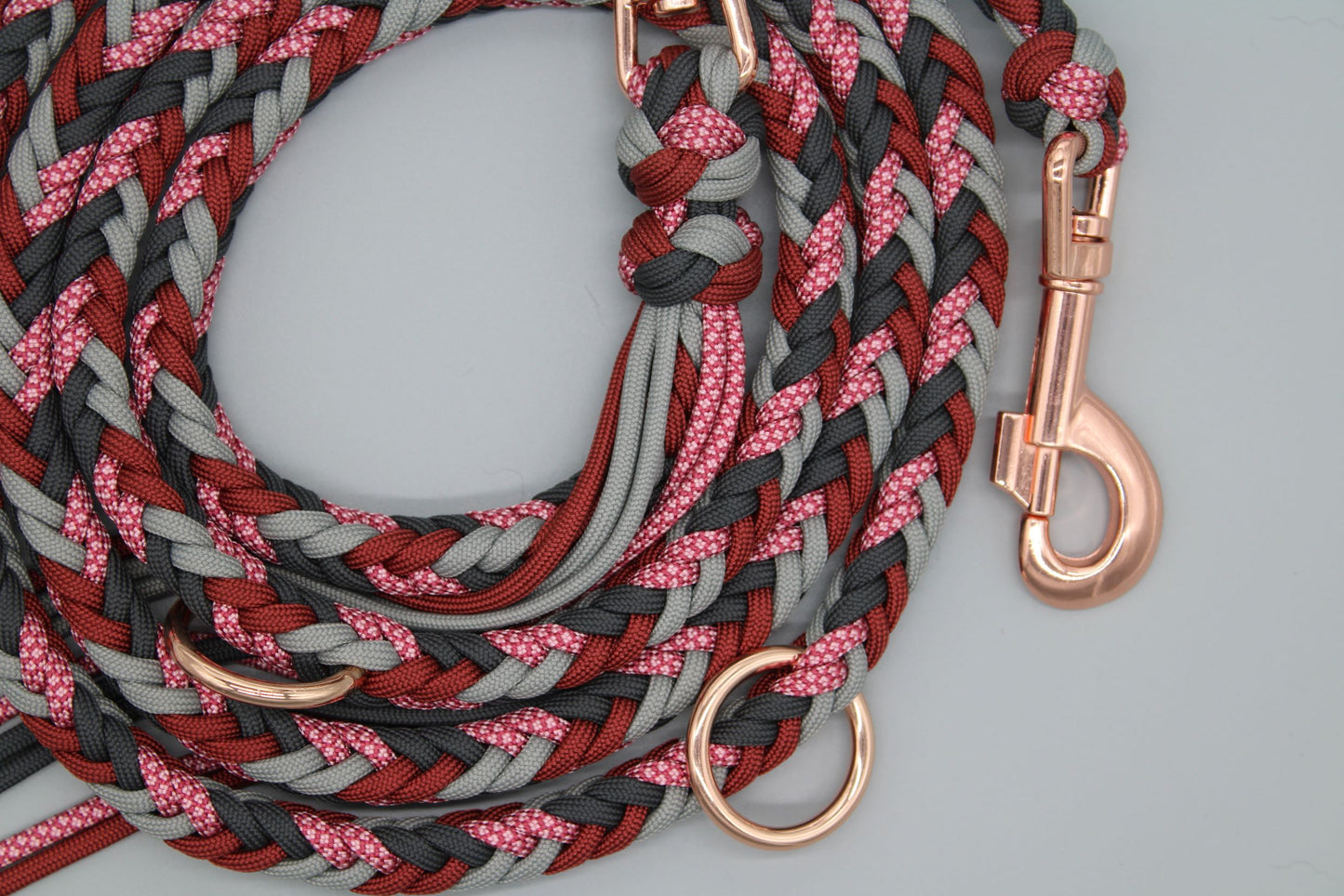 Heringbone "Grey'n Red"
