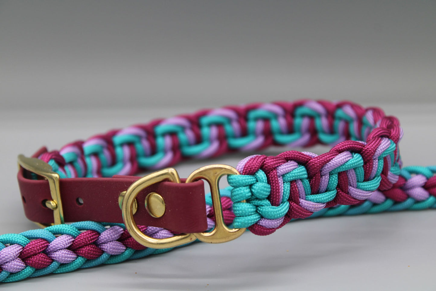 Hundehalsband "Blau-Lila schmal"