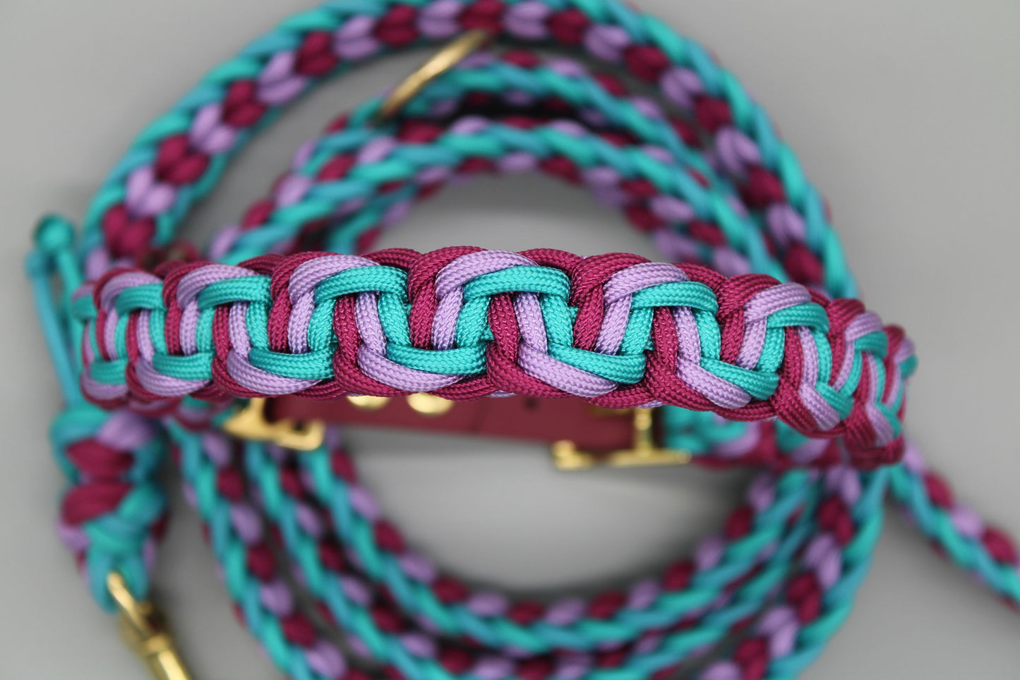 Hundehalsband "Blau-Lila schmal"