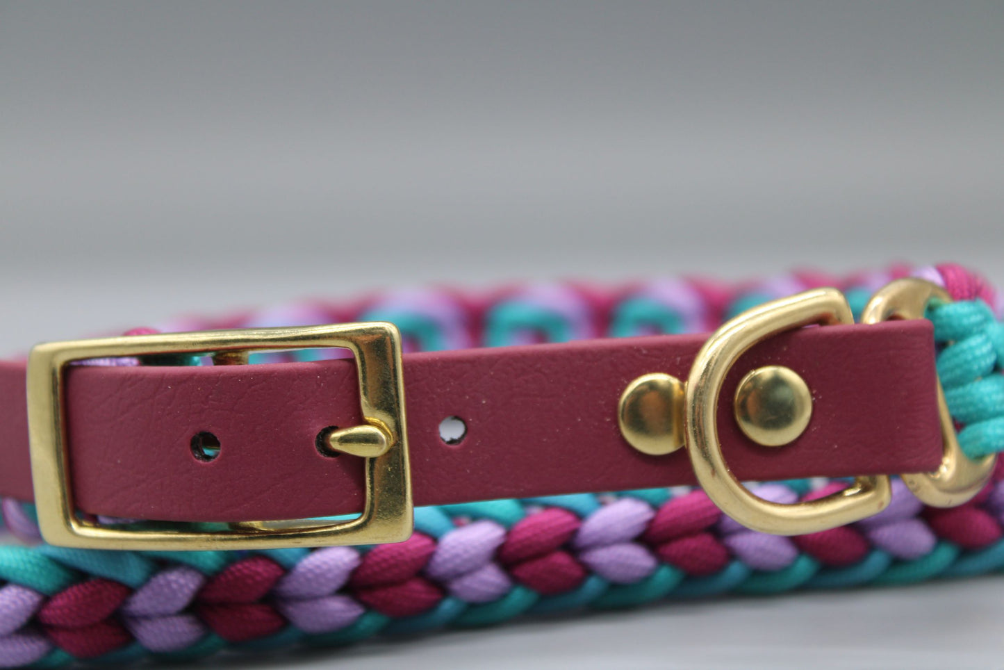 Hundehalsband "Blau-Lila schmal"