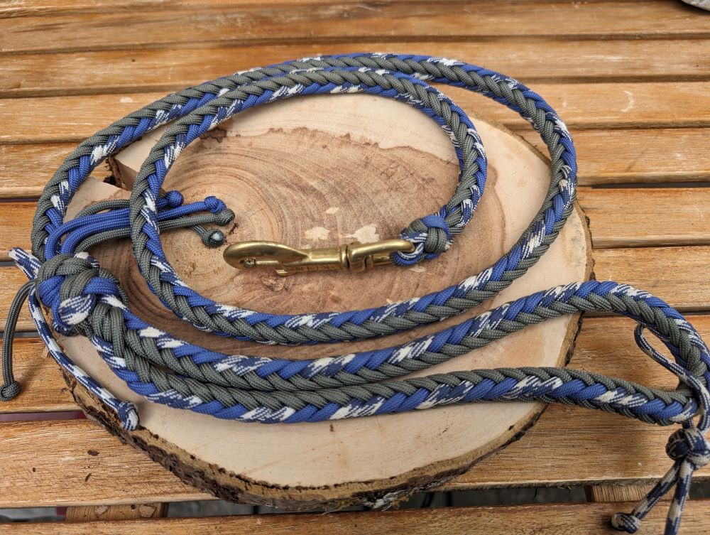 Hundeleine "Heringbone" mit Handschlaufe personalisierbar