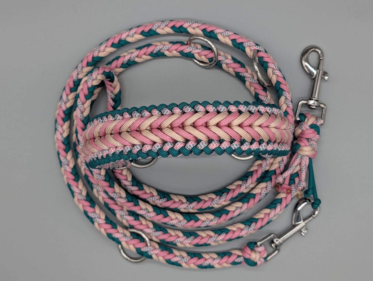 Heringbone "Rosa-Grün"