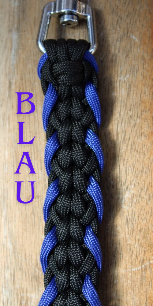 Black Edition Hundeleine mit extra Rand