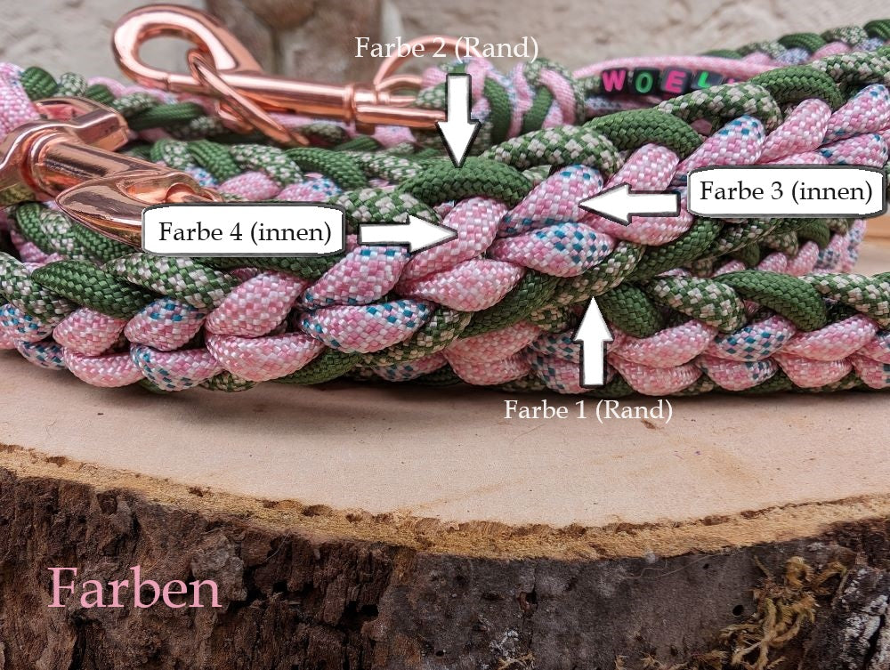 Hundeleine "Kara Yatsu" personalisierbar