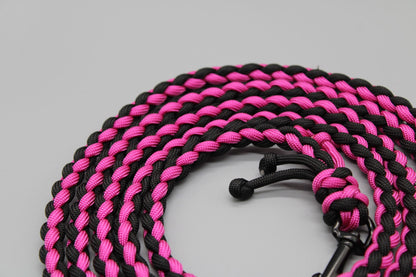 Hundeleine "Mini"  Schwarz/Pink