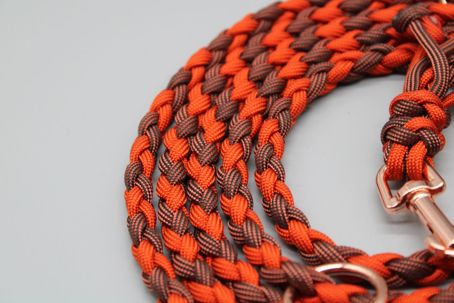 Hundeleine "Mini"  Rot/Bronze