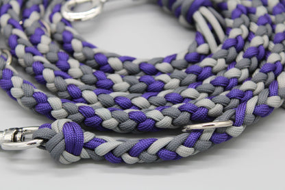 Hundeleine "Midi Lila-Grau"