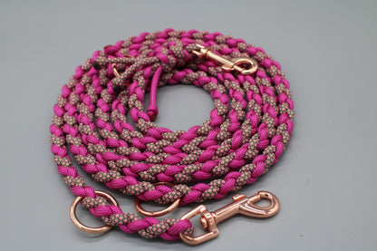 Hundeleine "Mini"  Rosa/Pink