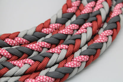 Heringbone "Grey'n Red"