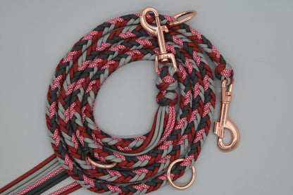 Heringbone "Grey'n Red"