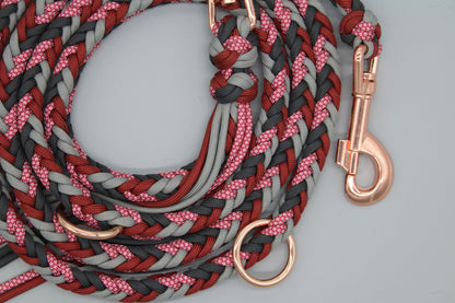 Heringbone "Grey'n Red"