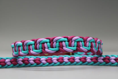 Hundehalsband "Blau-Lila schmal"