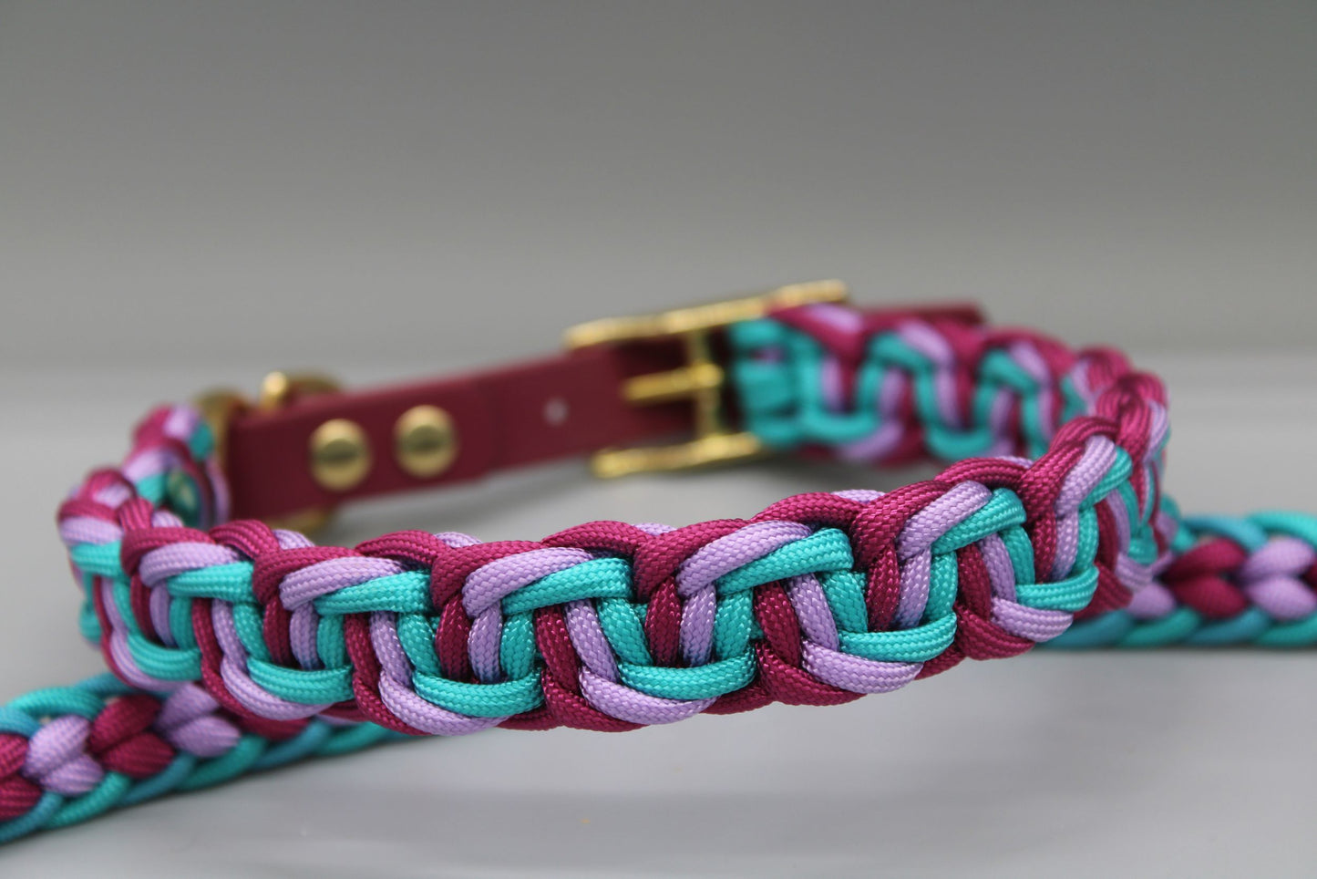Hundehalsband "Blau-Lila schmal"