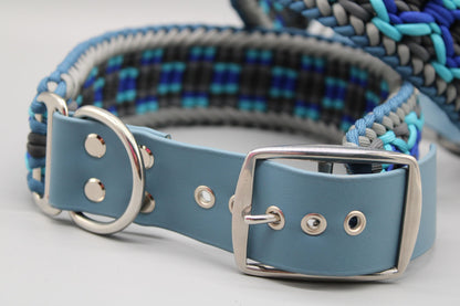 Hundehalsband "Blau-Grau"