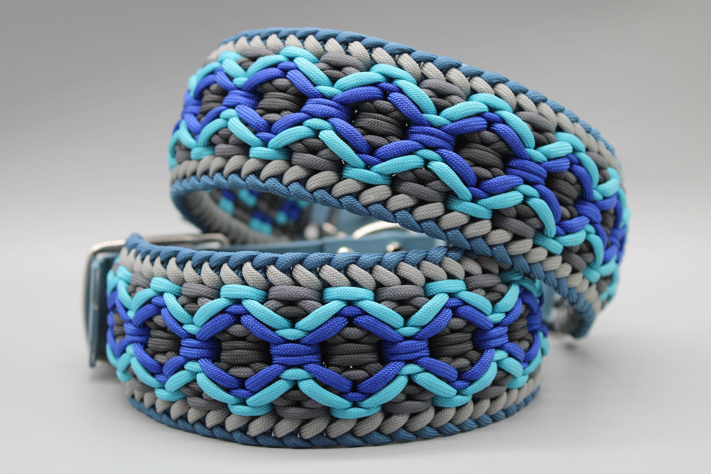 Hundehalsband "Blau-Grau"