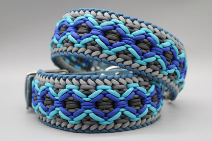 Hundehalsband "Blau-Grau"