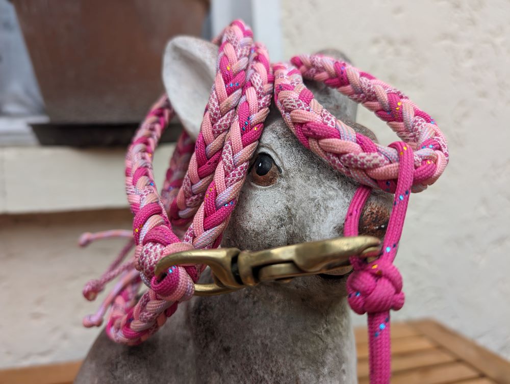 Hundeleine "Heringbone" mit Handschlaufe personalisierbar