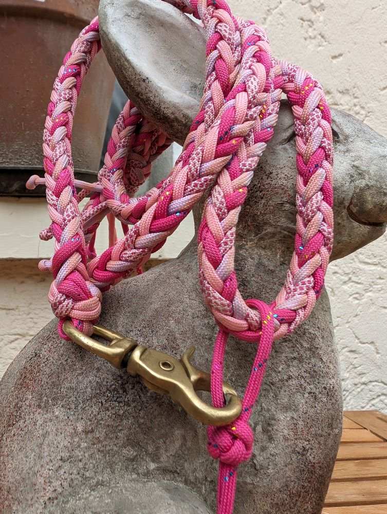 Hundeleine "Heringbone" mit Handschlaufe personalisierbar