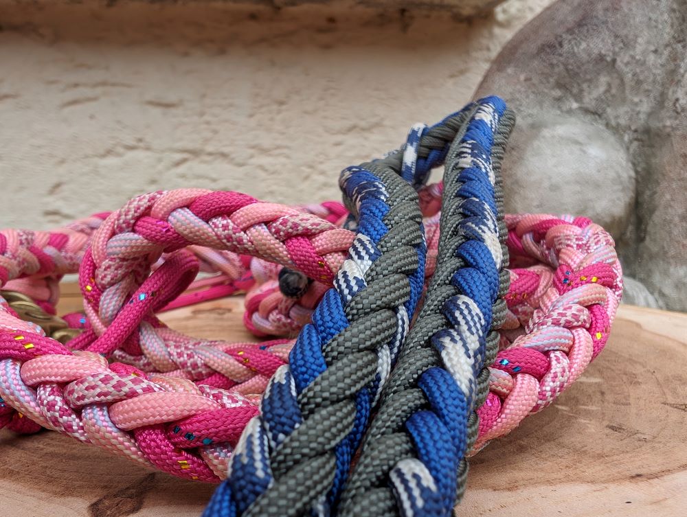 Hundeleine "Heringbone" mit Handschlaufe personalisierbar