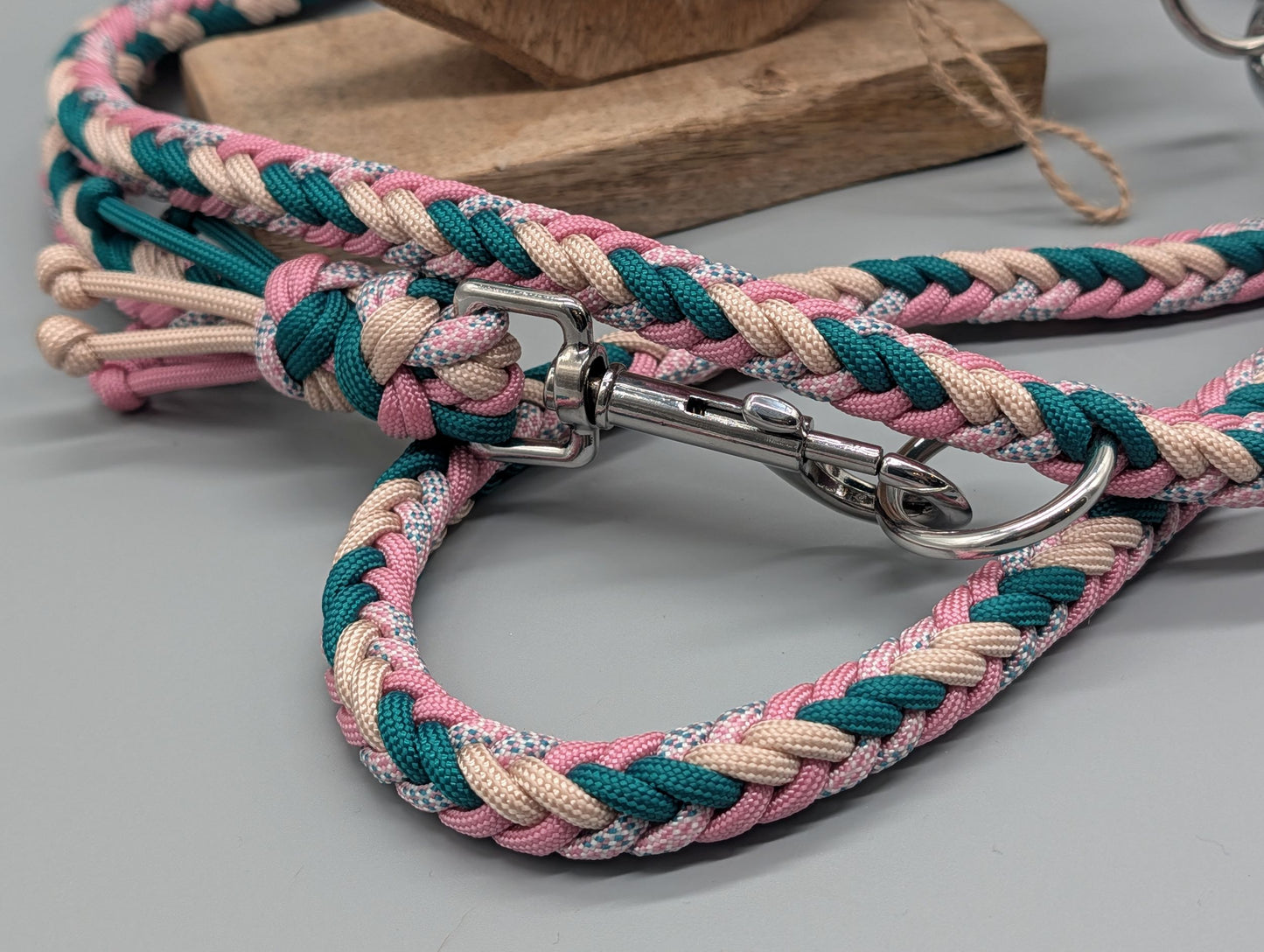 Heringbone "Rosa-Grün"