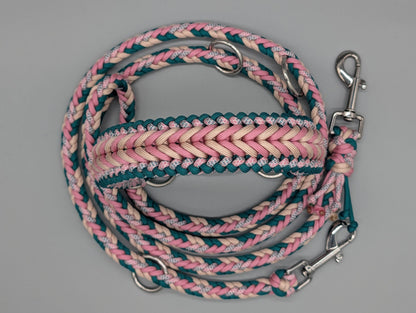 Heringbone "Rosa-Grün"
