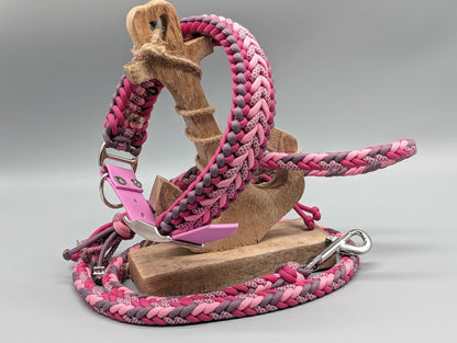 Heringbone Leine + Hundehalsband Set