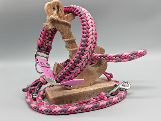 Heringbone Leine + Hundehalsband Set