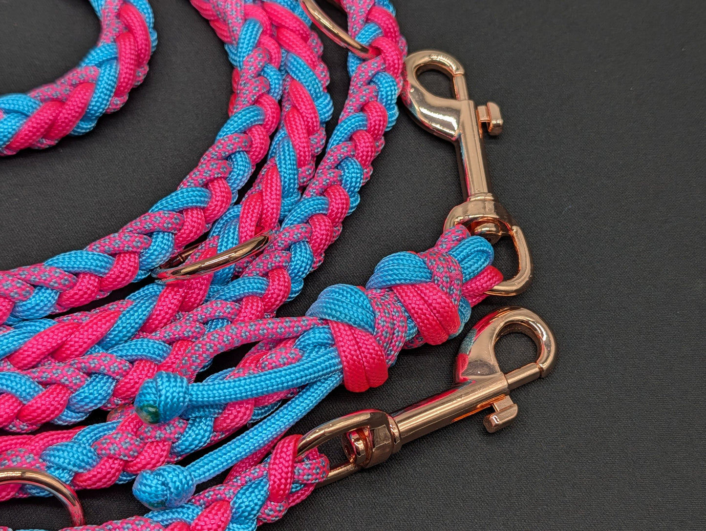 Hundeleine Midi "Pink-Blau" - Sofortkauf