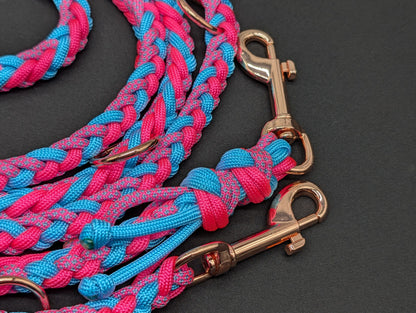 Hundeleine Midi "Pink-Blau" - Sofortkauf