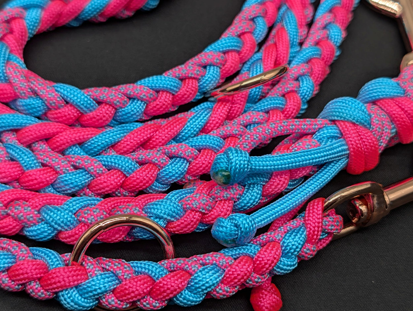Hundeleine Midi "Pink-Blau" - Sofortkauf