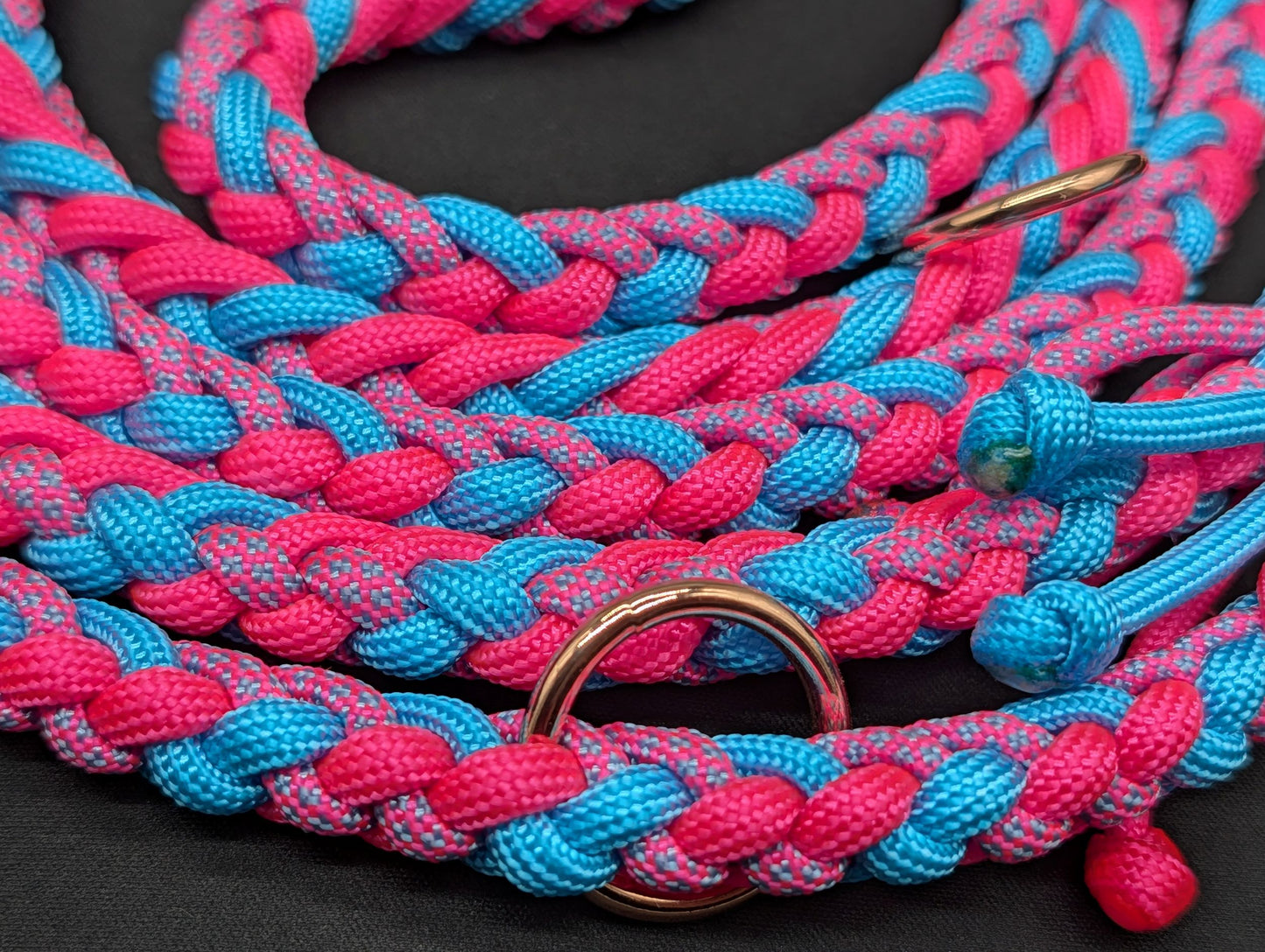 Hundeleine Midi "Pink-Blau" - Sofortkauf