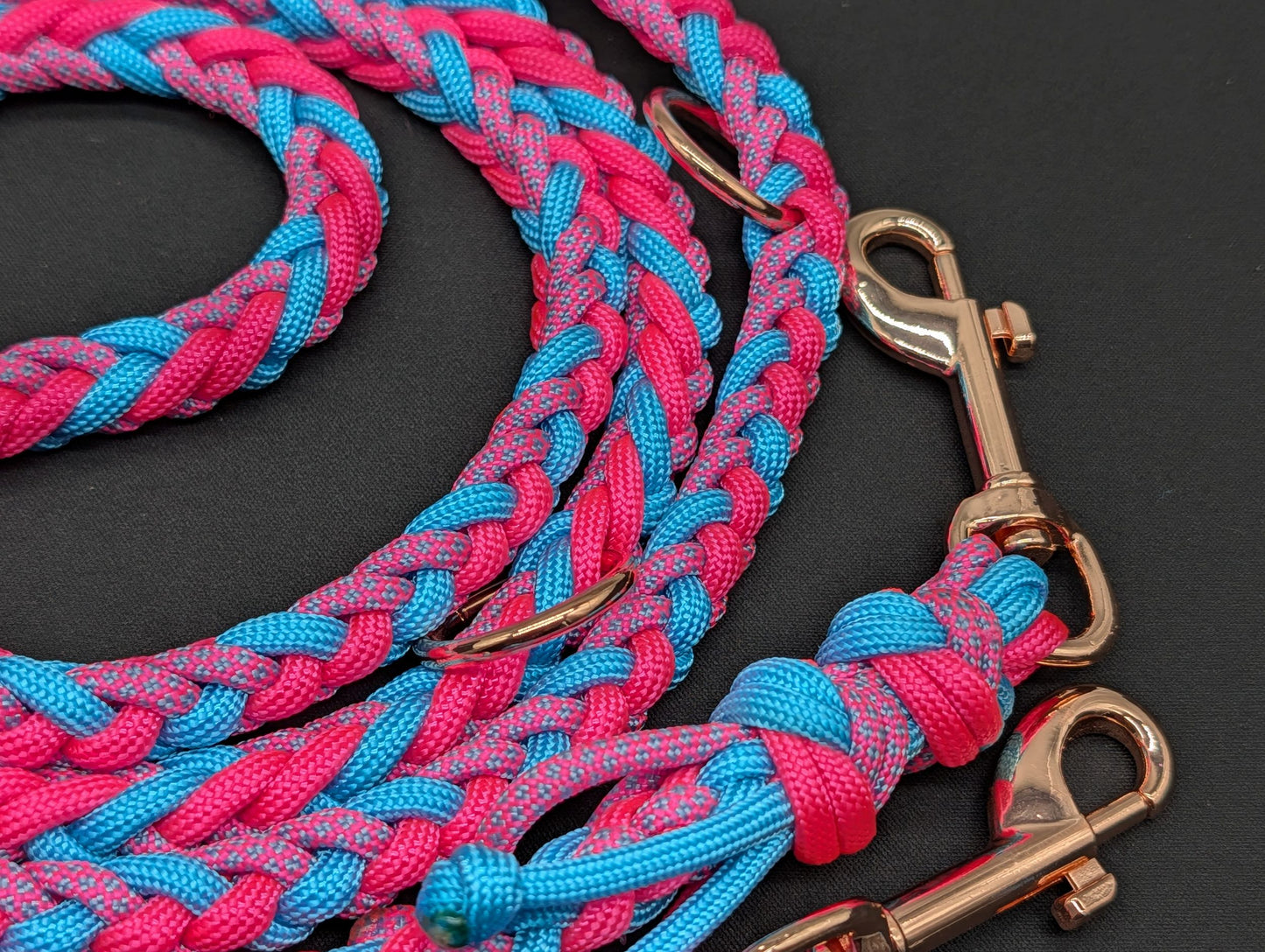 Hundeleine Midi "Pink-Blau" - Sofortkauf
