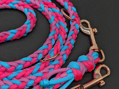 Hundeleine Midi "Pink-Blau" - Sofortkauf