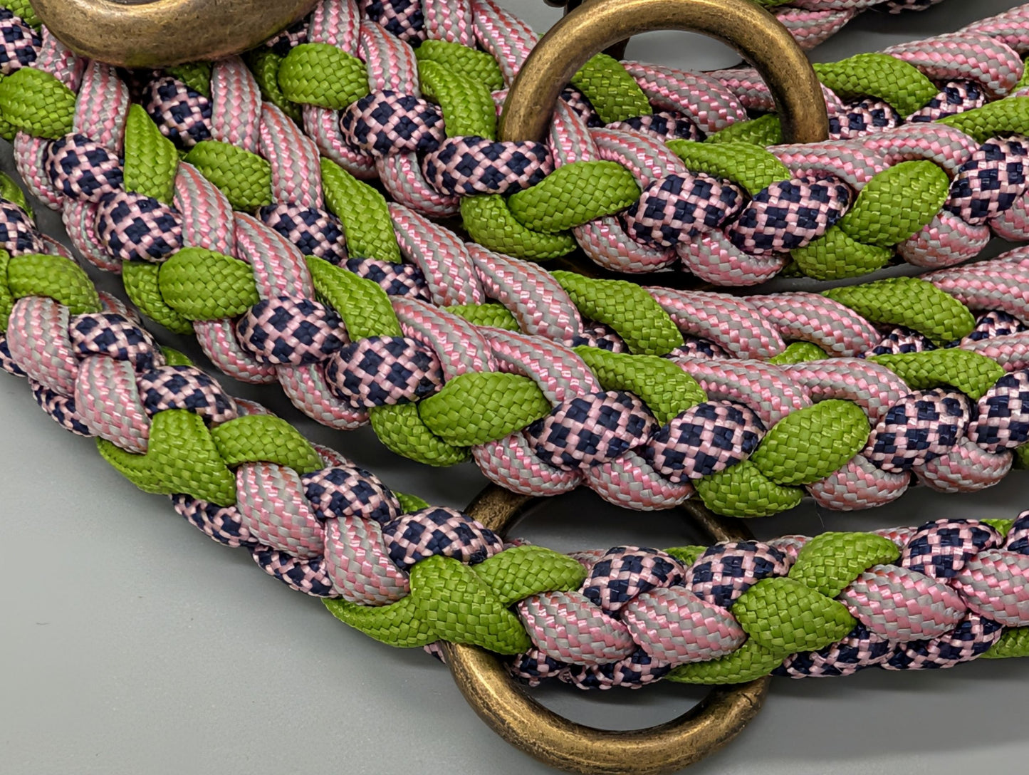 Hundeleine "Midi Grün-Rosa" - Sofortkauf