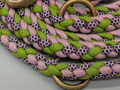 Hundeleine "Midi Grün-Rosa" - Sofortkauf