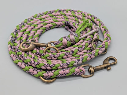 Hundeleine "Midi Grün-Rosa" - Sofortkauf